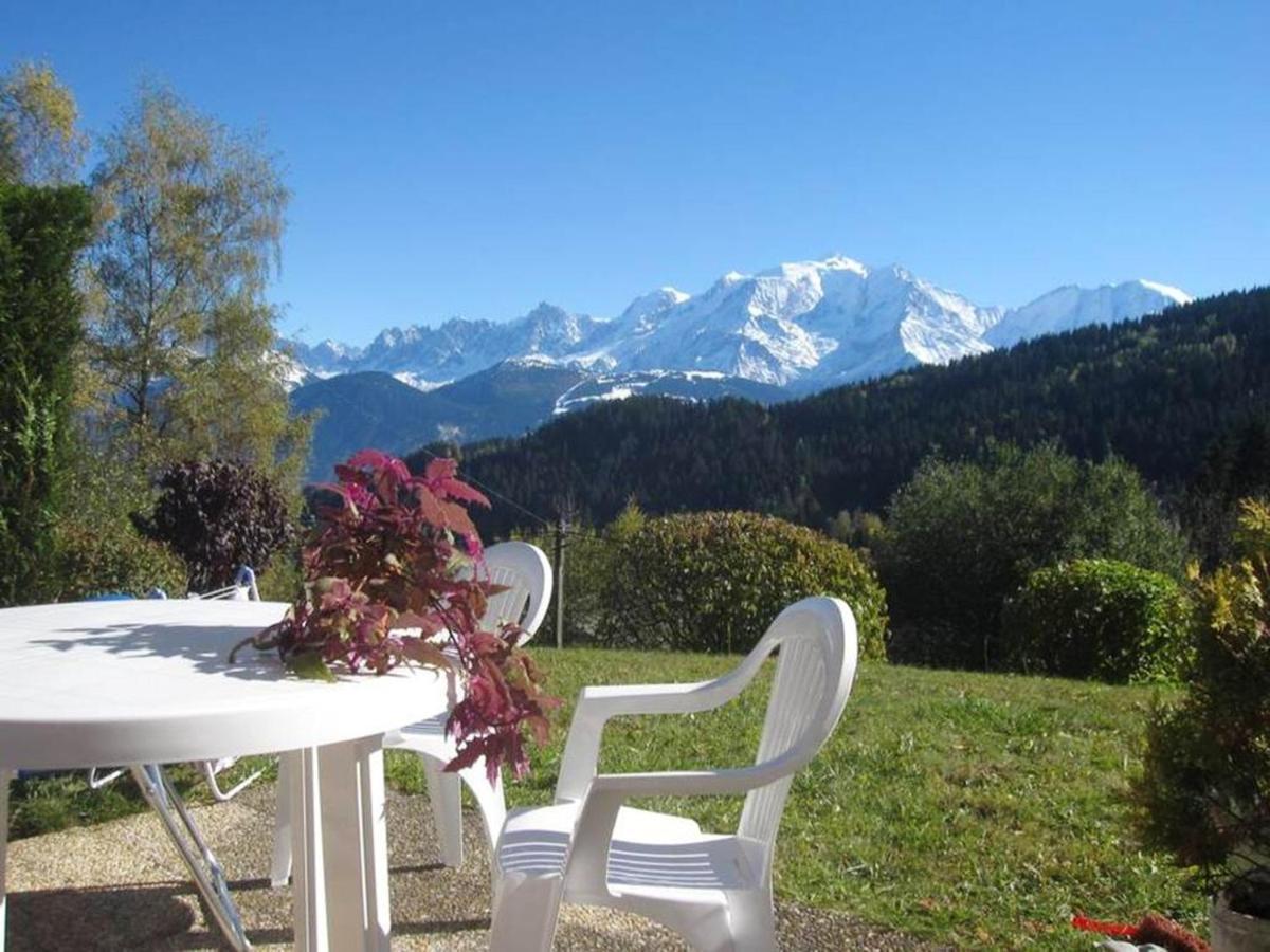Studio Accueillant A Cordon Vue Mont Blanc 22 M² Parking Inclus Esterno foto